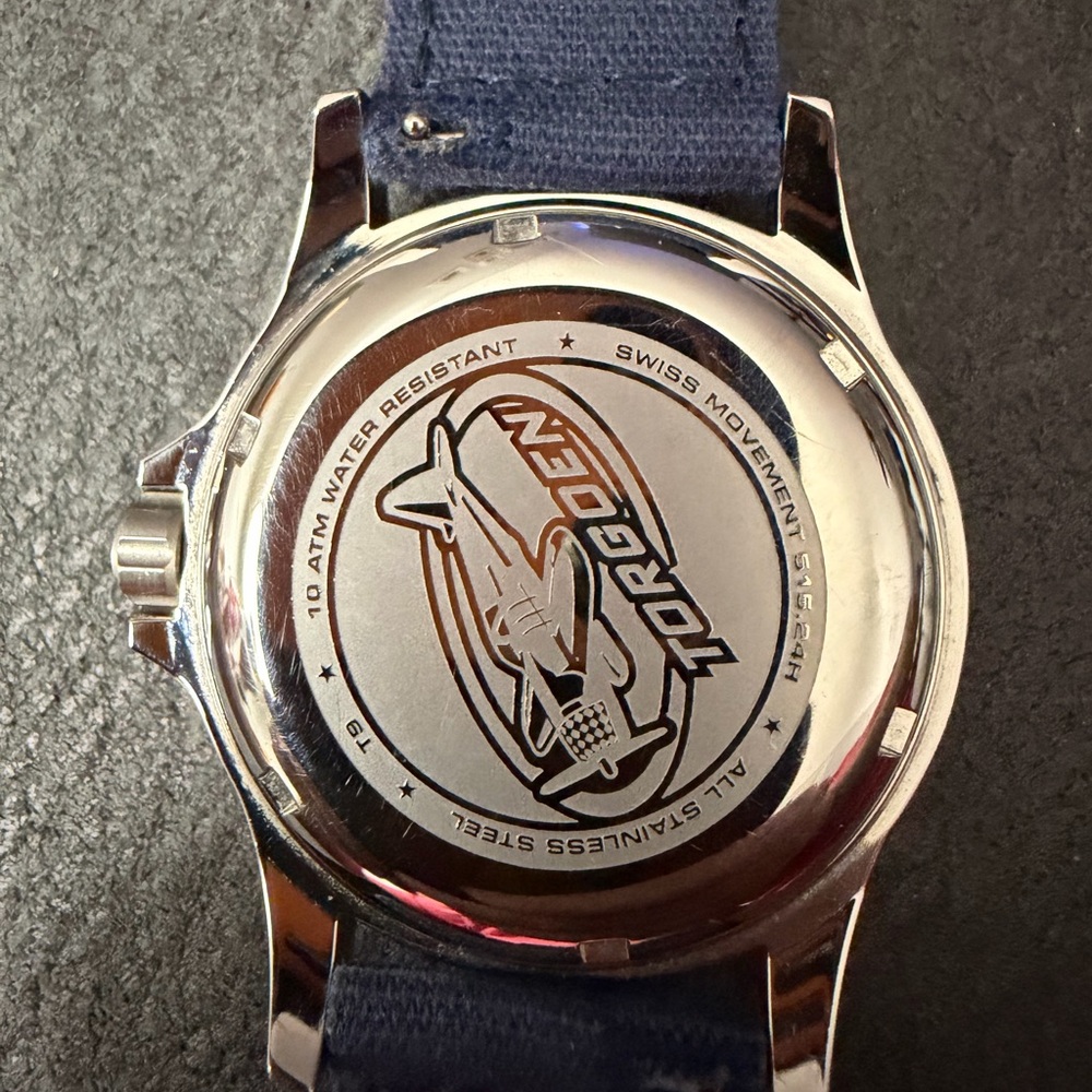 Toragen T9 GMT Watch with Blue Strap and Brown Leather Strap - Picture 4 of 4